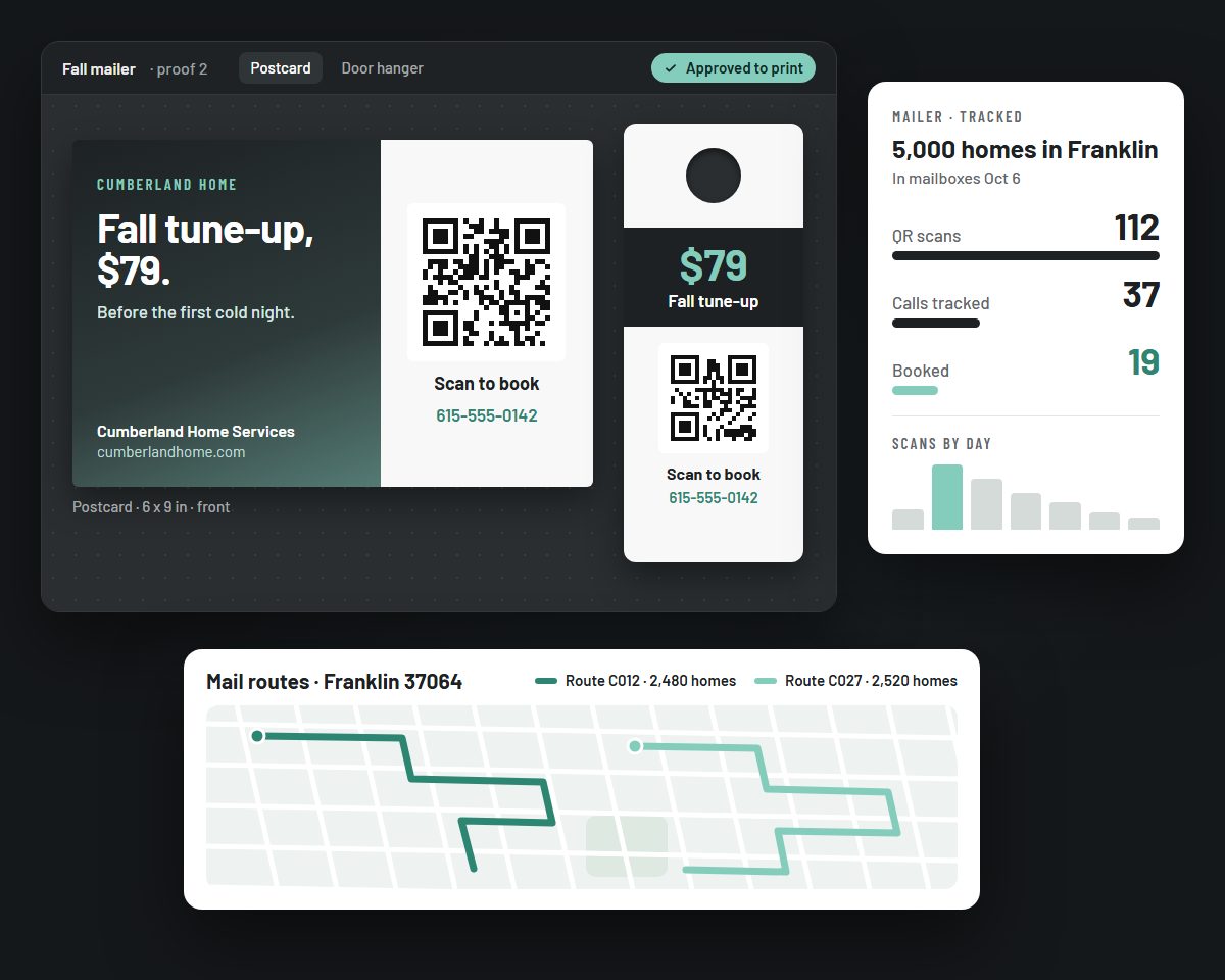 Print you can measure: an example on screen